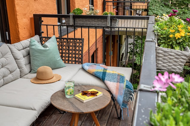 un balcon cosy